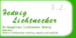 hedvig lichtnecker business card